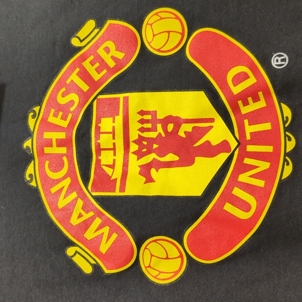 XL Black Manchester United Men's Long Sleeve